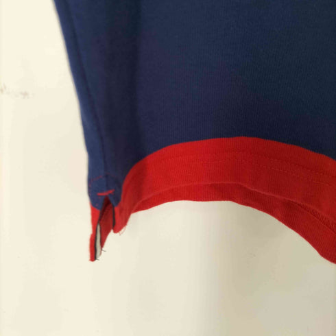 トミーヒルフィガー TOMMY HILFIGER ロゴ刺繍 2トーン ボーダーラガーシャツ メンズ JPN:M