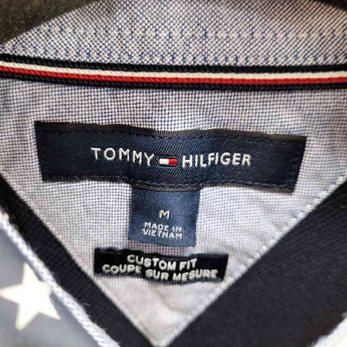 トミーヒルフィガー TOMMY HILFIGER 星条旗襟 S/Sポロシャツ メンズ JPN:M