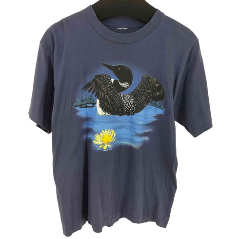 90s シングルステッチ アニマルプリント Tシャツ メンズ