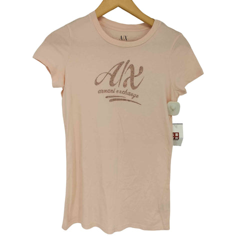 アルマーニエクスチェンジ ARMANI EXCHANGE ラメロゴ クルーネックTシャツ メンズ import:M