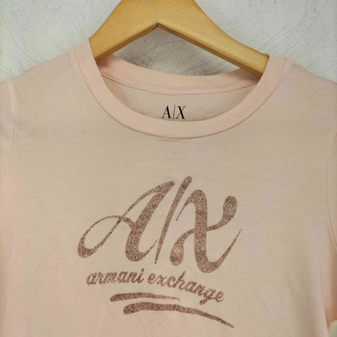 アルマーニエクスチェンジ ARMANI EXCHANGE ラメロゴ クルーネックTシャツ メンズ import:M
