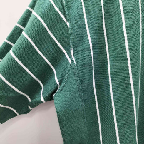 チャンピオン Champion 刺繍タグ REVERSE WEAVE T-SHIRT HEAVY WEIGHT JERSEY リバースウィーブ ストライプ カットソー ロンT 袖目付き メンズ import:M