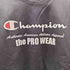 チャンピオン Champion 黒単 復刻 AUTHENTIC AMERICAN メッシュ ロゴ プリント スウェット 裏起毛 袖目付き メンズ import:L