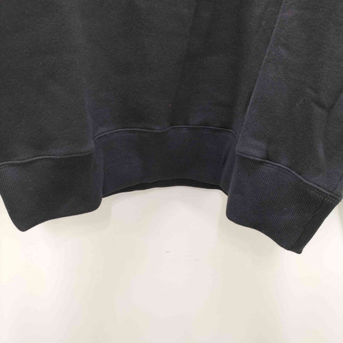 チャンピオン Champion 黒単 復刻 AUTHENTIC AMERICAN メッシュ ロゴ プリント スウェット 裏起毛 袖目付き メンズ import:L
