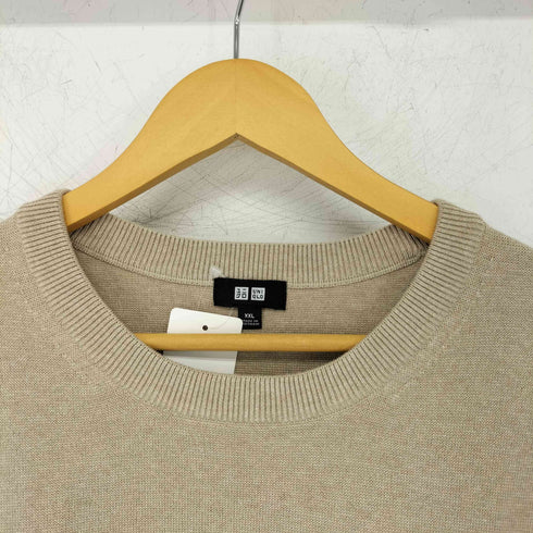 ユニクロ UNIQLO ウォッシャブルミラノリブクルーネックセーター メンズ JPN:XXL