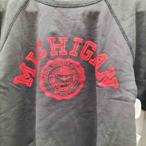 チャンピオン Champion PROCESSED SPORTSWEAR 復刻 小文字ランタグ MICHIGAN ミシガン カレッジ プリント ラグラン スウェット 袖目付き ロングリブ メンズ import:M