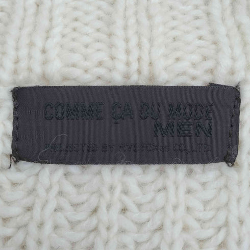 コムサデモードメン COMME CA DU MODE MEN ウール ジップアップ ニット メンズ