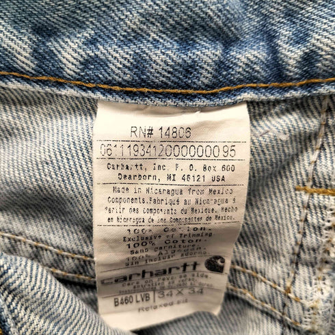 カーハート Carhartt Straight Denim Pants Relaxed Fit メンズ 34×34