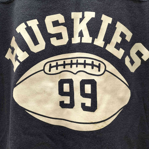 チャンピオン Champion PROCESSED SPORTSWEAR 復刻 小文字ランタグ HUSKIES ハスキーズ ナンバリング 99 ラガーシャツ ロンT 七分袖 袖目付き メンズ import:M
