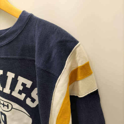 チャンピオン Champion PROCESSED SPORTSWEAR 復刻 小文字ランタグ HUSKIES ハスキーズ ナンバリング 99 ラガーシャツ ロンT 七分袖 袖目付き メンズ import:M