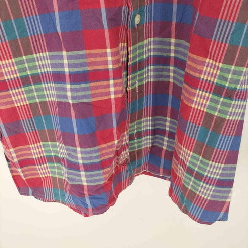ラルフローレン RALPH LAUREN CLASSIC FIT マドラスチェック 半袖ボタンダウンシャツ メンズ JPN:L