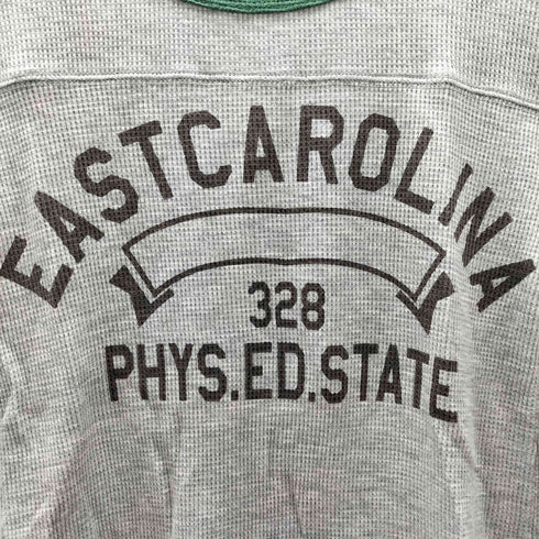 チャンピオン Champion EASTCAROLINA カレッジ プリント ワッフル サーマル カットソー 七分袖 袖目付き レディース import:M