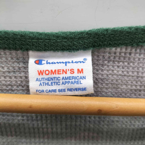 チャンピオン Champion EASTCAROLINA カレッジ プリント ワッフル サーマル カットソー 七分袖 袖目付き レディース import:M