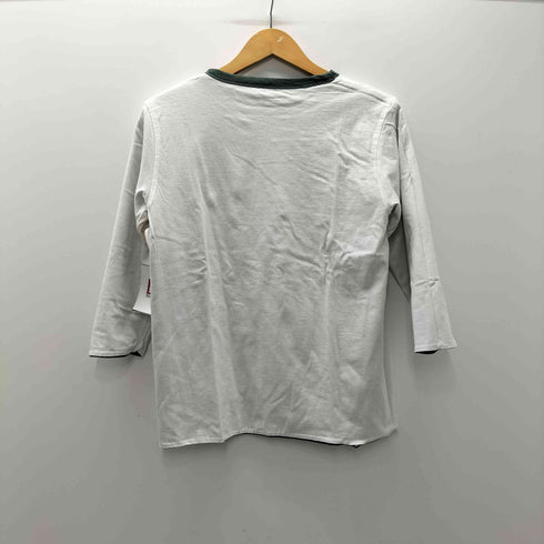 チャンピオン Champion ANDREAN アンドリアン カレッジプリント ナンバリング 242 リバーシブル ダブルフェイス ラガーシャツ ロンT 七分袖 袖目付き メンズ