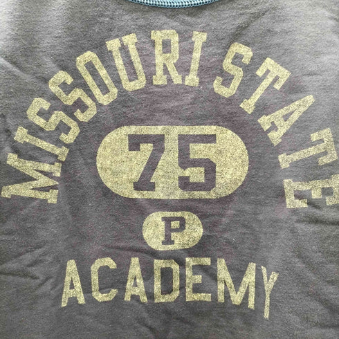 チャンピオン Champion MISSOURI STATE ミズーリ ナンバリング75 カレッジ プリント スウェット 裏起毛 袖目付き レディース import:M