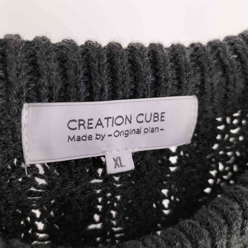 CREATION CUBE クルーネックケーブルニット メンズ JPN:XL