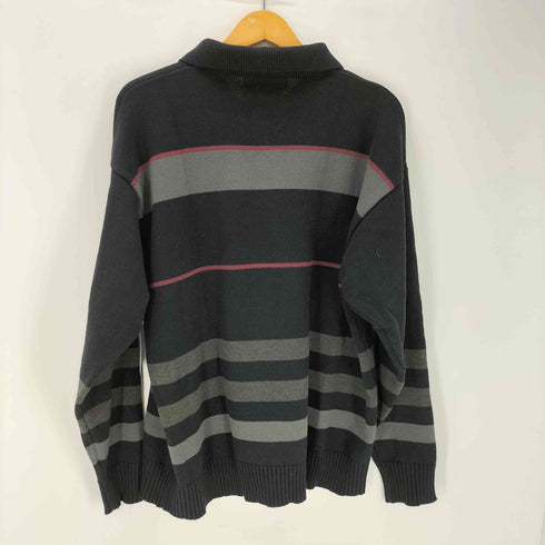 ナノユニバース NANO universe Griffin Hartland ストライプニットポロシャツ メンズ JPN:L