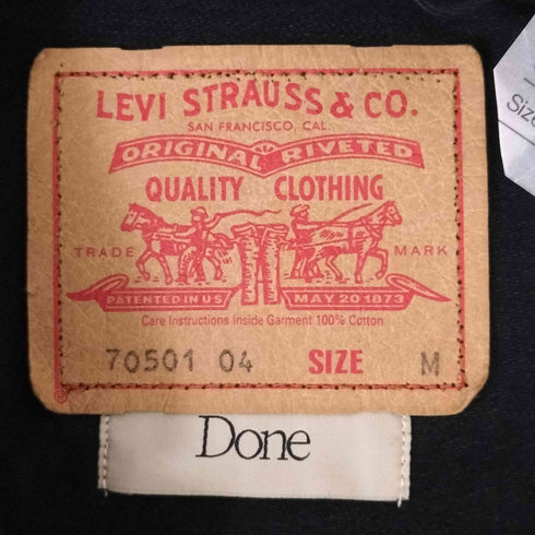 リーバイス Levis Done 70501 1st Type EURO Denim Jacket Black Edge メンズ JPN:M