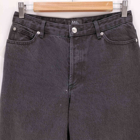 アーペーセー A.P.C. JEAN ELISABETH ブラックバギーデニム メンズ 26