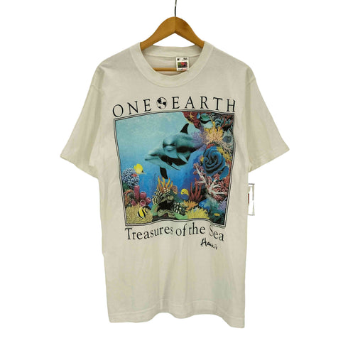 フルーツオブザルーム FRUIT OF THE LOOM MADE IN USA TREASURES フロントプリントクルーネックS/S Tシャツ メンズ import:M