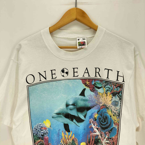 フルーツオブザルーム FRUIT OF THE LOOM MADE IN USA TREASURES フロントプリントクルーネックS/S Tシャツ メンズ import:M