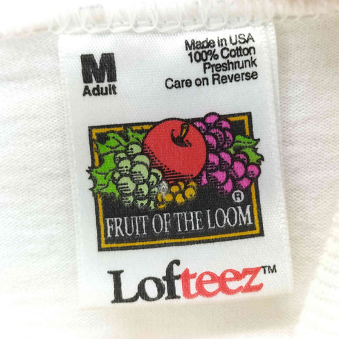 フルーツオブザルーム FRUIT OF THE LOOM MADE IN USA TREASURES フロントプリントクルーネックS/S Tシャツ メンズ import:M