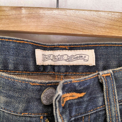 BILL WALL DENIM MADE IN USA フレアデニムパンツ 花 Y2K レディース US:26-27