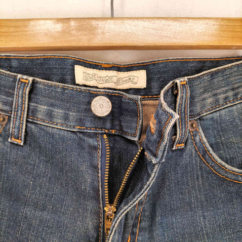 BILL WALL DENIM MADE IN USA フレアデニムパンツ エンブレム Y2K レディース US:26-27