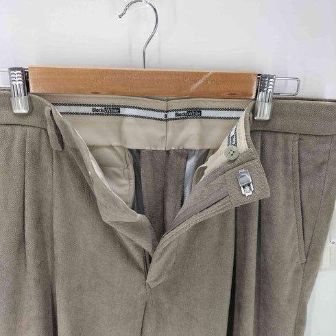 ブラックアンドホワイト BLACK&WHITE 2タックスラックスパンツ メンズ 85