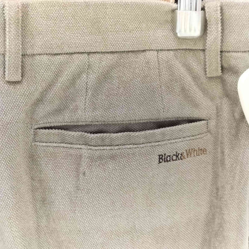 ブラックアンドホワイト BLACK&WHITE 2タックスラックスパンツ メンズ 85