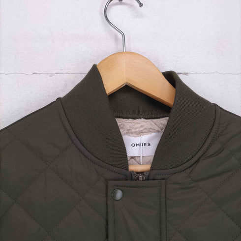 オムネス OMNES 裏ファーキルティング袖ボリュームロングコート レディース JPN:1