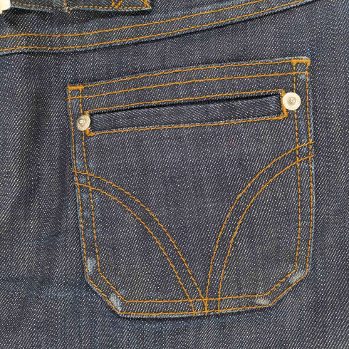ディーアンドジードルチェアンドガッバーナ D&G DOLCE&GABBANA 00S Y2K ポケットデザインデニムミニスカート レディース 25
