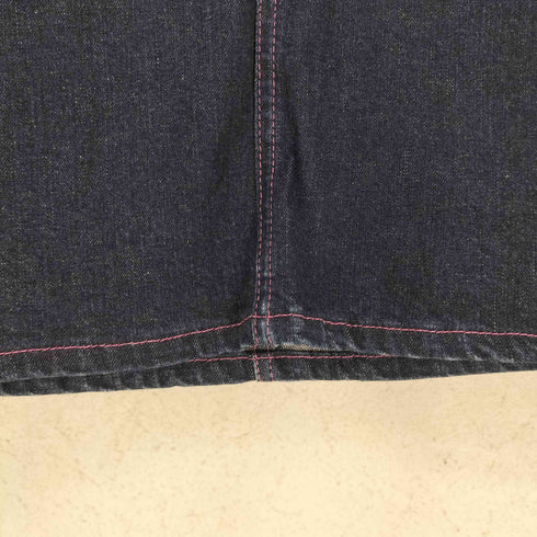 ディーアンドジードルチェアンドガッバーナ D&G DOLCE&GABBANA 00S Y2K カラーステッチデニムペンシルスカート レディース 24/38