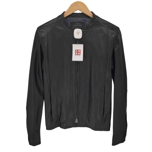 シャマ shama 牛革 ダブルジップ シングルライダースジャケット メンズ 38