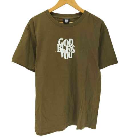 イグザンプル EXAMPLE GOD BLESS YOU 両面プリント クルーネックTシャツ メンズ JPN:L