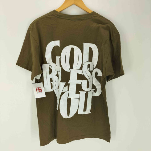 イグザンプル EXAMPLE GOD BLESS YOU 両面プリント クルーネックTシャツ メンズ JPN:L