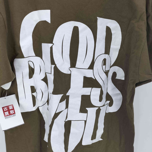 イグザンプル EXAMPLE GOD BLESS YOU 両面プリント クルーネックTシャツ メンズ JPN:L