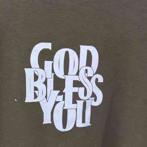 イグザンプル EXAMPLE GOD BLESS YOU 両面プリント クルーネックTシャツ メンズ JPN:L