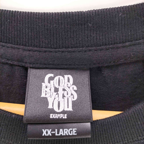 イグザンプル EXAMPLE GOD BLESS YOU 両面プリント クルーネックTシャツ メンズ JPN:XXL