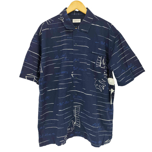 ランバンコレクション LANVIN COLLECTION 総柄ショートスリーブシャツ メンズ import:L