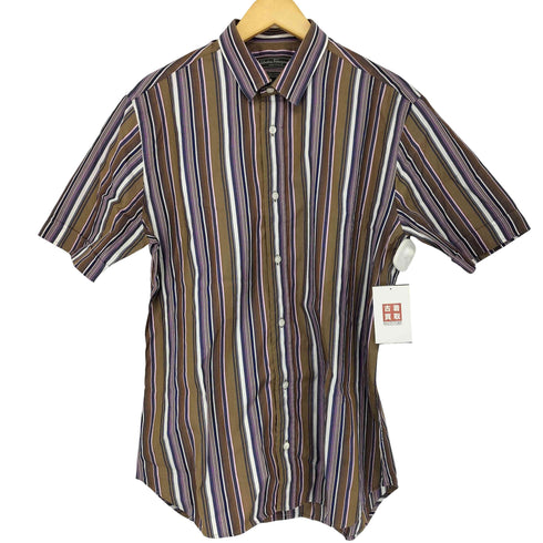 サルヴァトーレフェラガモ Salvatore Ferragamo ストライプ 半袖シャツ メンズ JPN:M