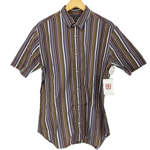 サルヴァトーレフェラガモ Salvatore Ferragamo ストライプ 半袖シャツ メンズ JPN:M