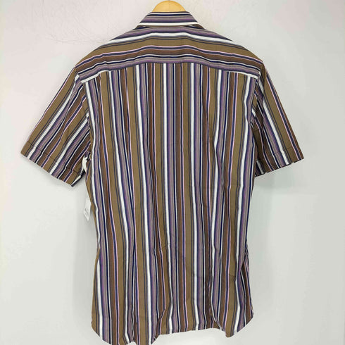 サルヴァトーレフェラガモ Salvatore Ferragamo ストライプ 半袖シャツ メンズ JPN:M