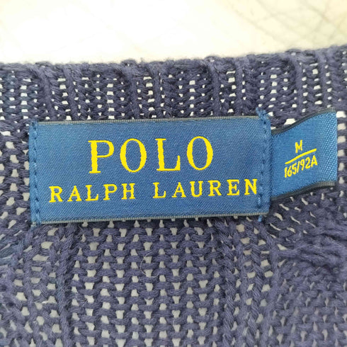 ポロラルフローレン POLO RALPH LAUREN ロングスリーブ ポニー刺繍ケーブルニット レディース import:M