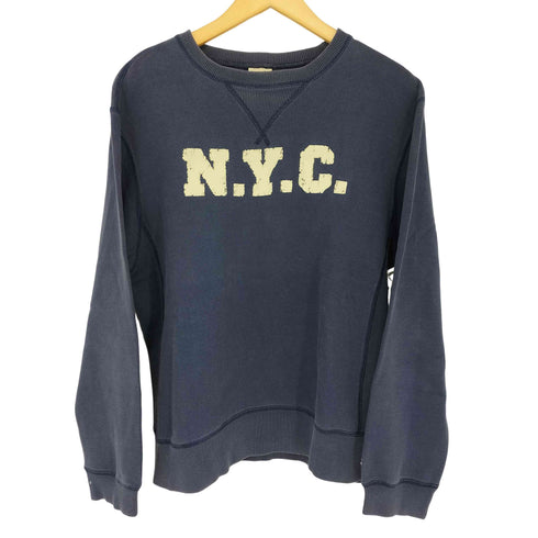 チャンピオン Champion N.Y.Cプリント 前V ガゼット クルーネックスウェット メンズ JPN:M