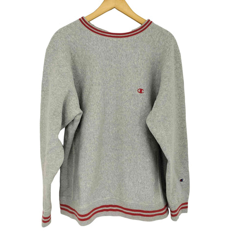チャンピオン Champion 単色タグ 復刻 REVERSE WEAVE ラインリブクルーネックスウェット メンズ JPN:XL