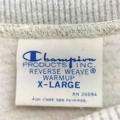 チャンピオン Champion 単色タグ 復刻 REVERSE WEAVE ラインリブクルーネックスウェット メンズ JPN:XL