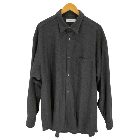 グラフペーパー Graphpaper 24AW Wool Smooth Flannel Oversized Regular Collar Shirt メンズ JPN:1