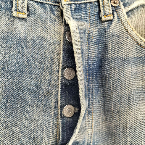 リーバイス Levis 70s 66前期 ボタン裏6 バックポケット裏ステッチシングル ボタンフライデニムパンツ メンズ