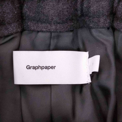 グラフペーパー Graphpaper 24AW Wool Smooth Flannel Easy Wide Pants メンズ JPN:1